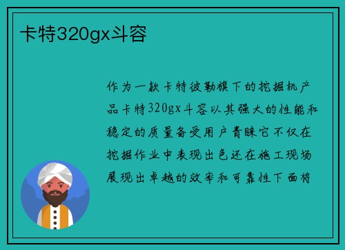 卡特320gx斗容